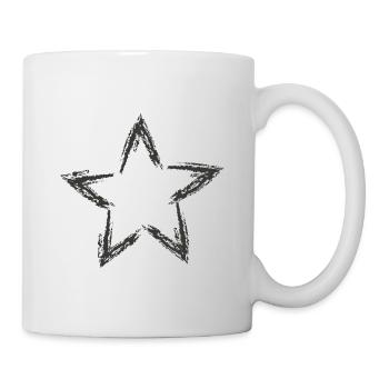 Esquisse d’astérisque étoilé - Mug blanc - blanc - Droite