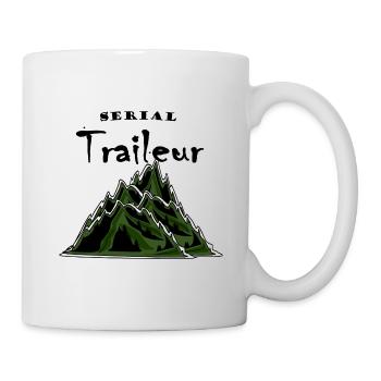 Trail Serial traileur - Mug blanc - blanc - Droite