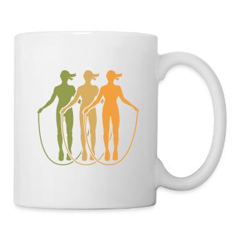 Jumping Rope Graphic Rope Jumping Rope Skipping Si - Tasse - Weiß - Rechts