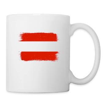 Austria Flag Austria Austrian Flag AT - Mug - white - Right