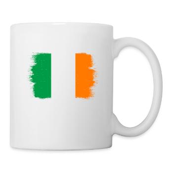 Ireland Flag Vintage Irish Flag Dublin - Mug - white - Right