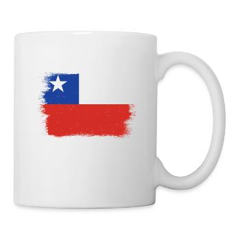 Chili Drapeau Amérique du Sud Drapeau Chili Vintage - Mug blanc - blanc - Droite