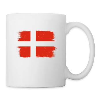 Denmark Flag Scandinavia Danish Flag Travel - Mug - white - Right