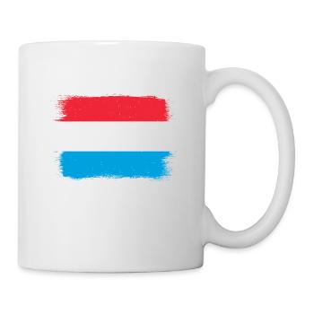 Drapeau luxembourgeois Drapeau luxembourgeois Accueil - Mug blanc - blanc - Droite