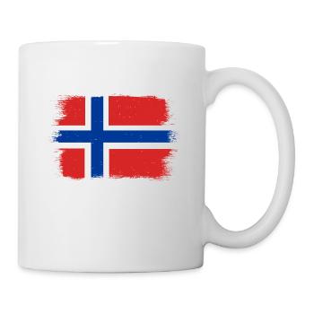 Norway Flag Scandinavia Norwegian Flag - Mug - white - Right