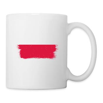 Poland Flag Used Look Polska Polish Flag - Mug - white - Right