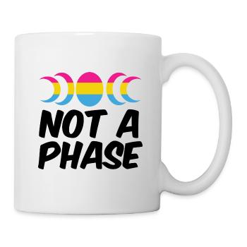 Not A Phase Gay Bisexual Pride Rainbow Lgbtq Diver - Tasse - Weiß - Rechts
