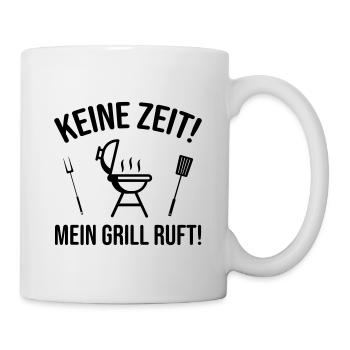 Grillen Sprüche Witzig Humorvoll - Tasse - Weiß - Rechts