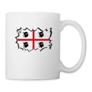 Sardinien Flagge Sardische Fahne Sardegna Fahne - Tasse - Weiß - Rechts