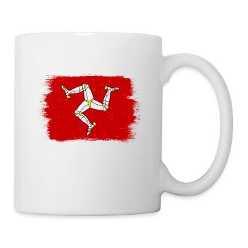 Isle of Man Flagge Triskele Flag of Isle of Man - Mug - white - Right