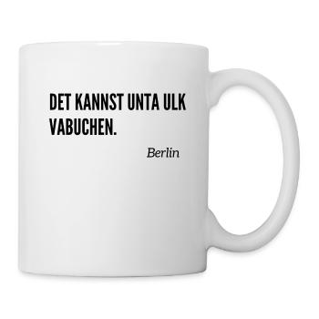 Berliner Schnauze - Tasse - Weiß - Rechts