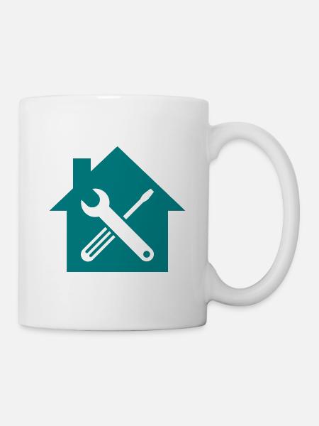 Werkstatt Symbol - Tasse - Weiß