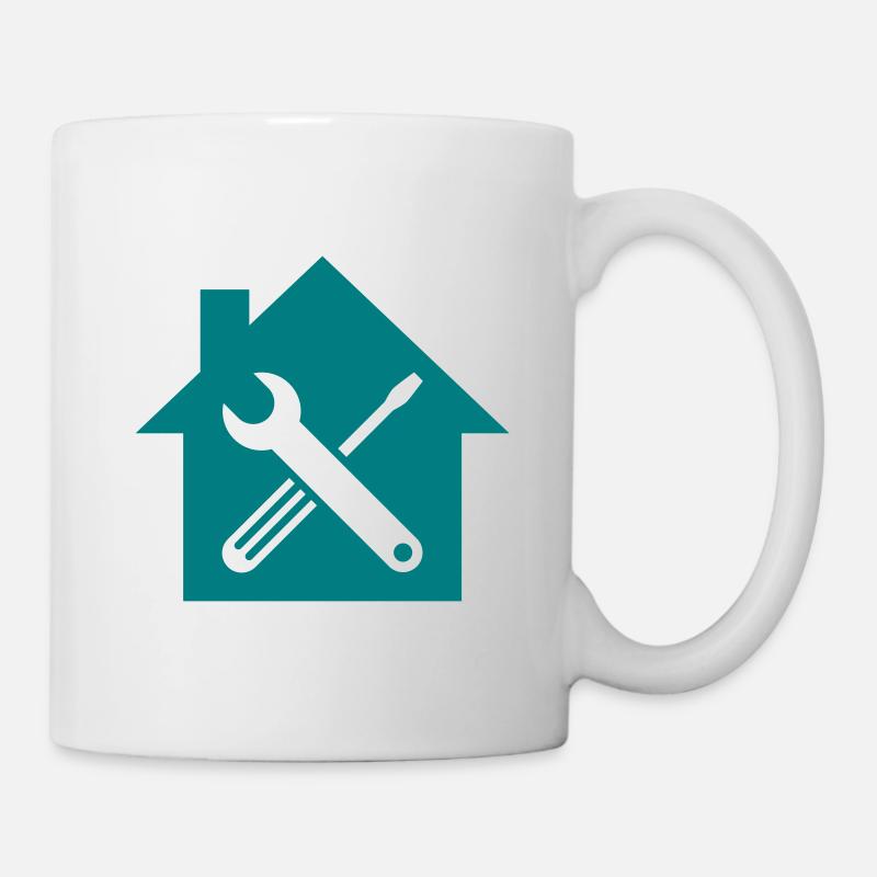 Werkstatt Symbol - Tasse - Weiß
