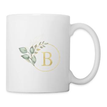 Monogramme B personnalisable - Mug blanc - blanc - Droite