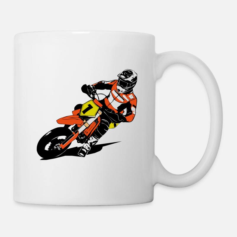 Supermoto - Supermotard - Mug blanc - blanc