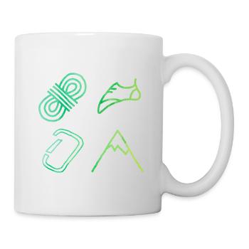 Retro Graphic Climbing Bouldering Rock Climber Mou - Tasse - Weiß - Rechts