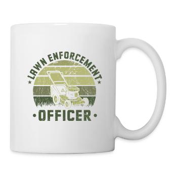 Lawn Enforcement Officer Gardening Gardener Hortic - Tasse - Weiß - Rechts
