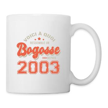 2003 anniversaire bogosse cadeau drole 20 ans - Mug blanc - blanc - Droite