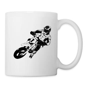 Supermoto - Supermotard - Mug blanc - blanc - Droite