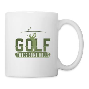 Golf Geschenk Witz Golfspieler Golfer - Tasse - Weiß - Rechts