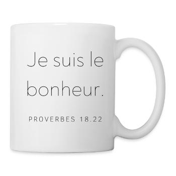 Je suis le bonheur 6 - Mug blanc - blanc - Droite