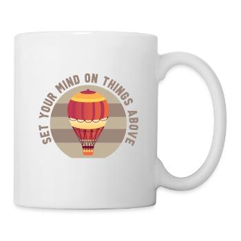Heißluftballon & Ballon Fahrer Geschenk - Tasse - Weiß - Rechts