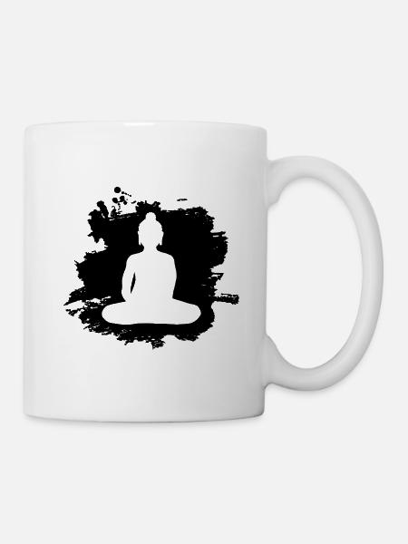 Yoga Bouddha Yogi Art - Mug blanc - blanc
