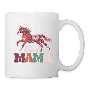 Coole Mama Reiten Muttertag - Tasse - Weiß - Rechts