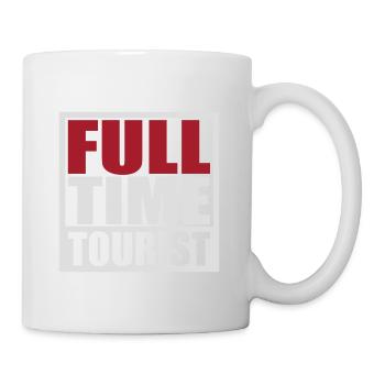 Full Time Tourist | Color changeable - Mug - white - Right