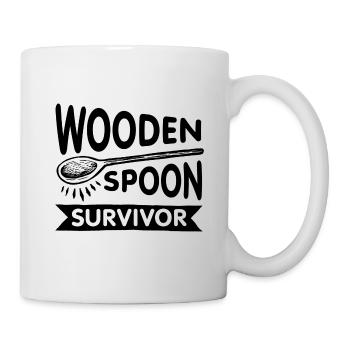 Survivant de la cuillère en bois - Mug blanc - blanc - Droite
