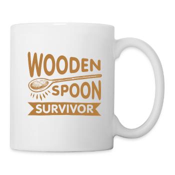 Survivant de la cuillère en bois - Mug blanc - blanc - Droite