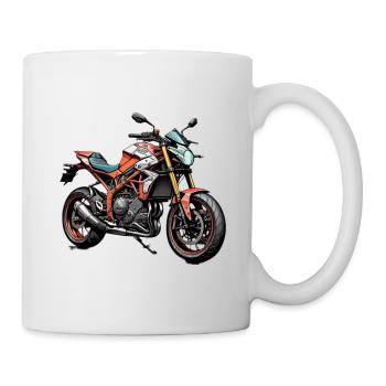 Motocyclette - Mug blanc - blanc - Droite