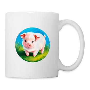 Bébé porceon porcelet porcelet - Mug blanc - blanc - Droite