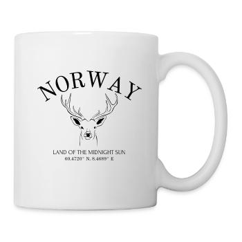 Norway - Elk - Oslo - Scandinavia - Mug - white - Right