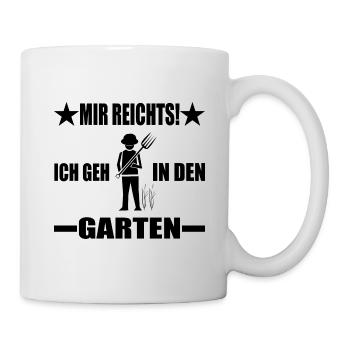 Garten - Tasse - Weiß - Rechts