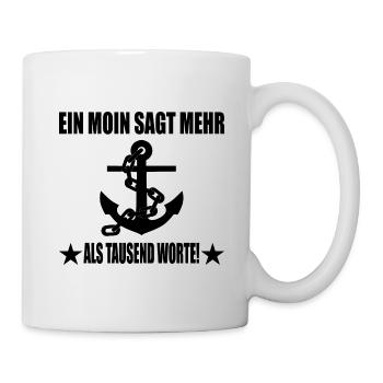 Moin - Tasse - Weiß - Rechts