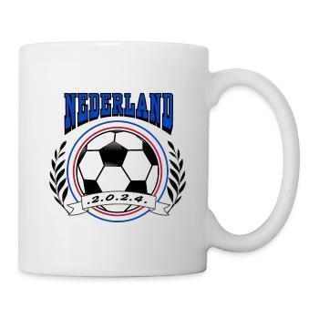 Niederlande Fußball Retro College Style -Trend - Tasse - Weiß - Rechts