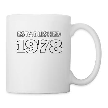 Fondée en 1978 - Célébrez votre année de naissance - Mug blanc - blanc - Droite