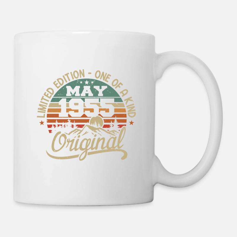 Mai 1955 Geburtstag Mai 1955 Geschenk 1955 Mai - Tasse - Weiß