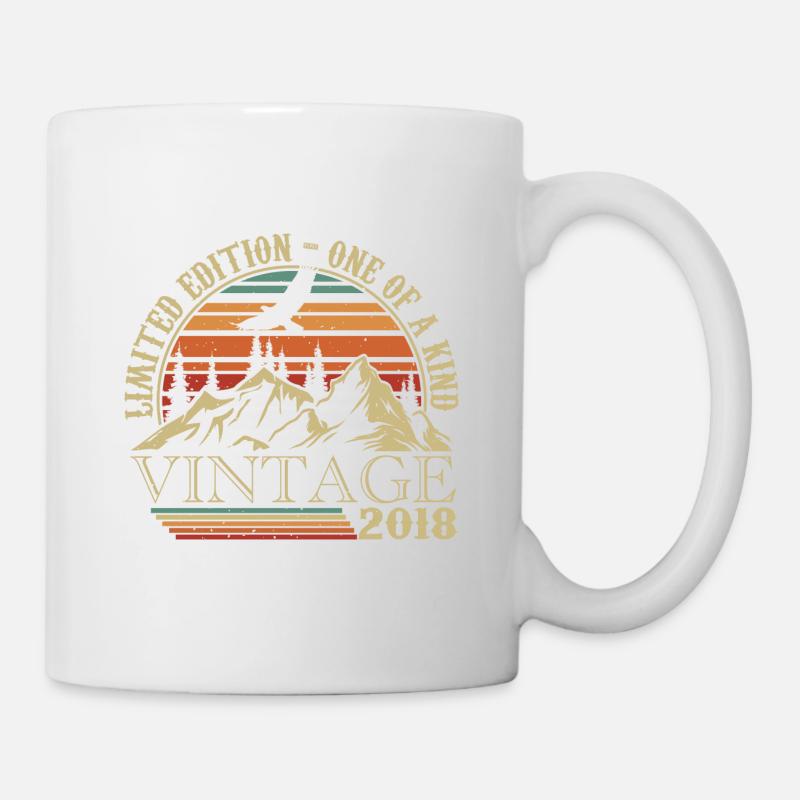 2018 Vintage Retro 2018 Jubiläumsgeschenk - Tasse - Weiß