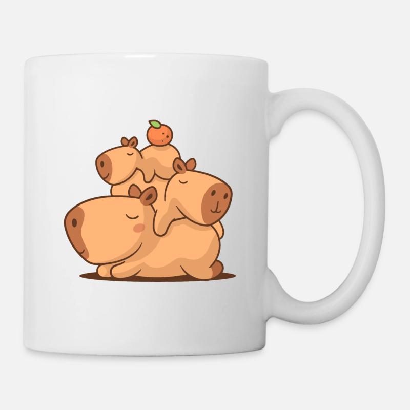 Pile de capybaras - Mug blanc - blanc