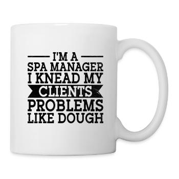 Gestionnaire de SPA Emploi Bien-être Drôle Gestion de SPA Sayi - Mug blanc - blanc - Droite