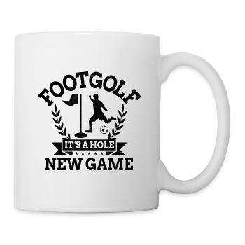 Footgolf Player Foot Golf Footgolfers Foot spielen - Tasse - Weiß - Rechts