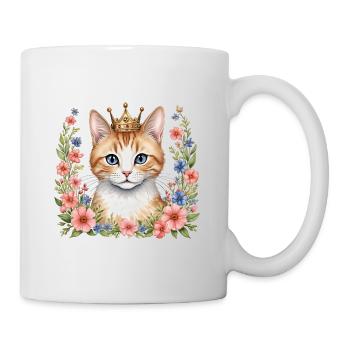 Adorable chat princesse - Mug blanc - blanc - Droite
