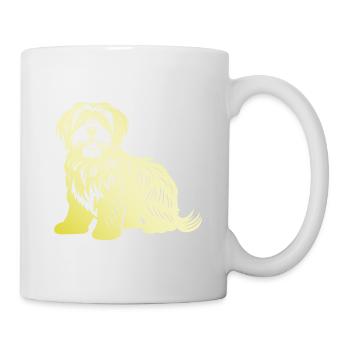 Havanese Dog Silhouette - Mug - white - Right