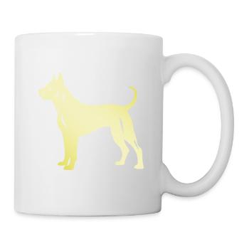 Dogo Argentino Dog Silhouette - Mug - white - Right