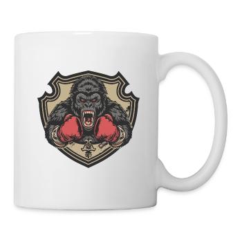 Gorilla Boxer MMA Logo - Tasse - Weiß - Rechts