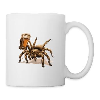 Tarantula Bier Lustig - Tasse - Weiß - Rechts