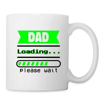 Cadeau Fête des Pères – Papa charge... - Mug blanc - blanc - Droite