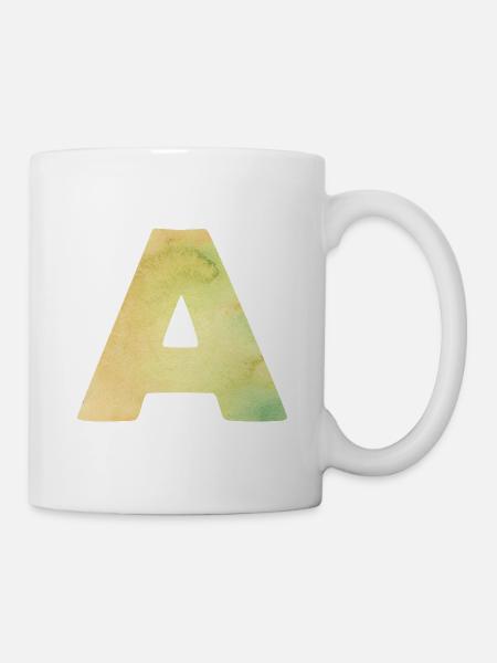 La lettre A - Mug blanc - blanc